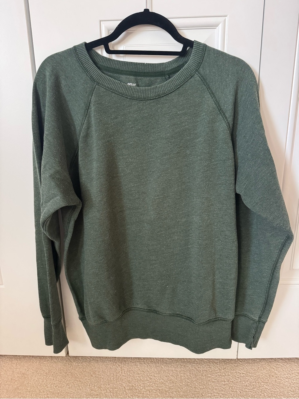 Aerie Green Crewneck Sweatshirt Size Small